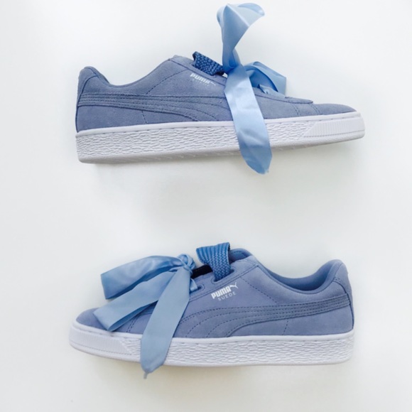 NWOB Puma Suede Heart in cornflower blue - Picture 4 of 8